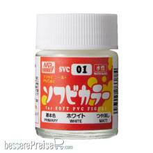 Mr Hobby - Gunze SVC-01 - Mr Hobby -Gunze Water-Based SOFUBI Color (18 ml) White