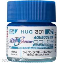 Mr Hobby - Gunze HUG-301 - Mr Hobby -Gunze AQUEOUS GUNDAM COLOR (10ml) RISING FREEDOM BLUE