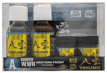 Mr Hobby - Gunze WY-01 - Mr Hobby -Gunze YAKUMO COLOR SET A WWII WESTERN FRONT