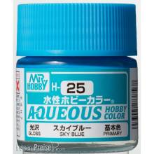 Mr Hobby - Gunze H-025 - Aqueous Hobby Colors (10 ml) Sky Blue