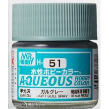 Mr Hobby - Gunze H-051 - Aqueous Hobby Colors (10 ml) Light Gull Gray