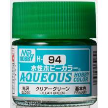 Mr Hobby - Gunze H-094 - Aqueous Hobby Colors (10 ml) Clear Green