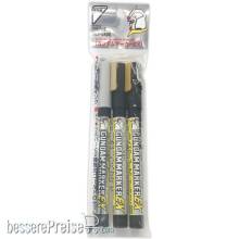Mr Hobby - Gunze XGMS-100 - Mr Hobby -Gunze Gundam Marker EX Gundam Plated Silver & Gold 2 Types Set