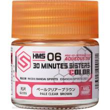 Mr Hobby - Gunze HMS-06 - Mr Hobby -Gunze Aqueous Hobby Colors (10 ml) 30 MINUTES SISTERS Pale Clear Brown