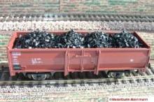 Modellbahn-Bachmann 3030101 - Kohle für Roco, für den 2-achs. off. Güterwagen E (Art.- Nr.46010 u.ä.) Größe: 99 x 30 mm