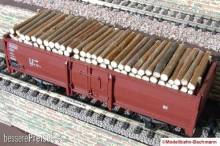 Modellbahn-Bachmann 3030111 - Stammholz quer für Roco, für den 2-achs. off. Güterwagen E (Art.- Nr.46010 u.ä.) Größe: 99 x 30 mm