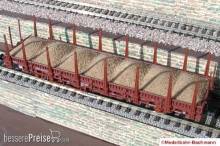 Modellbahn-Bachmann 3030703 - Sand gelb für Roco, für den 2-achs. Rungenwagen Kbs (Art.- Nr. 46306 u.ä.) Größe: 142 x 29 mm
