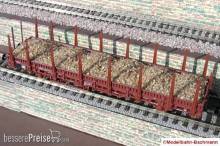 Modellbahn-Bachmann 3030706 - Kies für Roco, für den 2-achs. Rungenwagen Kbs (Art.- Nr. 46306 u.ä.) Größe: 142 x 29 mm