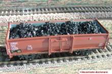 Modellbahn-Bachmann 3040601 - Kohle für Märklin, für den 2-achs. off. Güterwagen E, Größe: 99 x 29 mm