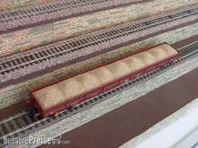 Modellbahn-Bachmann 3040803 - Ladung Sand für Märklin, für den 4-achs. Niederbordwagen Res, Größe: 212 x 28,5 mm