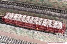 Modellbahn-Bachmann 3060106B - Ladung Kies für BRAWA, für den 6-achs. Niederbordwagen Samms (Art.-Nr. 2020 u.ä.)