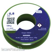 Tams Elektronik 31-01100-01 - Elektronik-Lötzinn, 100 g-Spule
