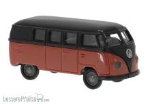 Brekina 31035 - Brekina, VW T1a Kombi, schwarz/rot, 1950, 1:87