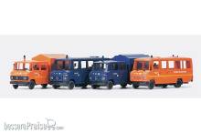 Preiser 31211 - HO 4 versch. THW Fahrzeuge