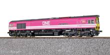ESU 31289 - Diesellok H0, C77, 66587 ONE, Ep. VI, Vorbildzustand um 2020, pink, Sound+Rauch, DC/AC