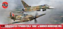 Airfix A40002 - Twin Pack - Eurofighter Typhoon FGR.4 (GINA) + Hawker Hurricane Mk.I