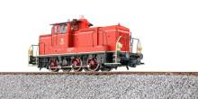ESU 31423 - Diesellok, H0, BR V60, Post Lok 5, rot, Ep. IV, Vorbildzustand um 1987, LokSound, Raucherzeuger, Rangierkupplung, DC/AC