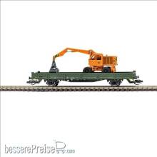 Busch 31516 - Bauzugwagen mit Rungen Ks [3300] und T-174