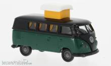 Brekina 31634 - Brekina, VW T1b Camper, schwarz/dunkelgrau, 1960, 1:87