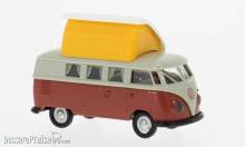 Brekina 31635 - Brekina, VW T1b Camper, grau/rot, 1960, 1:87