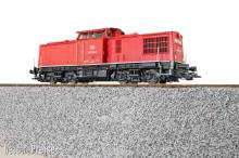ESU 31762 - Diesellok, H0, V100 DR, 202 594 DB, verkehrsrot, Ep V, Vorbildzustand um 2000, LokSound, Rauch, Kupplung DC/AC