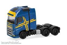 Herpa 318624-003 - Volvo FH 16 GL XL 2020 Zugmaschine mit Schwerlastturm 3achs, blau