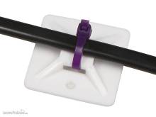 Schönwitz 31876 - 10er Pack Kabelsockel Klebesockel Schraubsockel Kabelhalter 30mm x 30mm für Kabelbinder