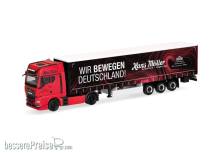 Herpa 319669 - MAN TGX GX Gardinenplanen-Sattelzug ´Hans Möller / Wir bewegen Deutschland´
