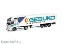 Herpa 320436 - Volvo FH Aero GL XL Kühlkoffer-Sattelzug GESUKO
