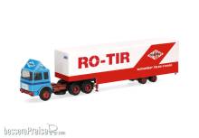 Herpa 320696 - Roman Diesel 6x4 Jumbokoffer-Sattelzug RO-TIR (Rumänien)