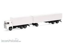 Herpa 320726 - Scania 141 Planen-Hängerzug, weiß