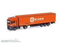 Herpa 321150 - MAN TGX GX Gardinenplanen-Sattelzug Elsen