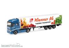 Herpa 321242 - Renault T facelift Kühlkoffer-Sattelzug Wanner AG
