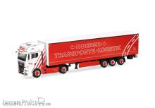Herpa 321259 - MAN TGX GX Gardinenplanen-Sattelzug Hueber Heideck