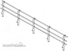 Weinert 3253 - Stangengeländer für Ufermauern (H0)