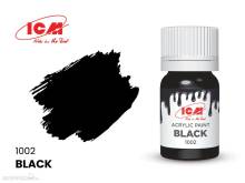 ICM 1002 - BASIC COLORS Black bottle, 12 ml