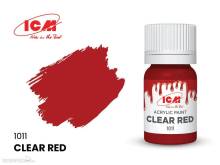 ICM 1011 - CLEAR COLORS Clear Red bottle, 12 ml