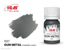 ICM 1027 - METALLIC COLORS Gun metal bottle, 12 ml