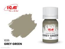 ICM 1035 - GREY Grey Green bottle, 12 ml