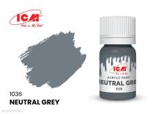 ICM 1036 - GREY Neutral Grey bottle, 12 ml