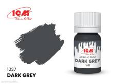ICM 1037 - GREY Dark Grey bottle, 12 ml