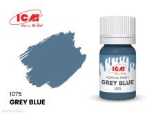 ICM 1075 - BLUE Grey Blue bottle, 12 ml