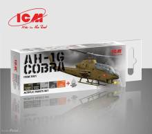 ICM 3001 - Acrylic paint set for Cobra AH-1G, 6x 12 ml