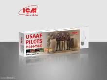 ICM 3012 - Acrylic Paint Set for USAAF Pilots (1944-1945), 6x 12 ml