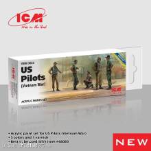 ICM 3023 - Acrylic Paint Set for US Pilots(Vietnam War), 6x 12 ml