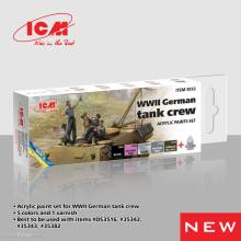ICM 3032 - Acrylic paint set for WWII German tank crew, 6x 12 ml