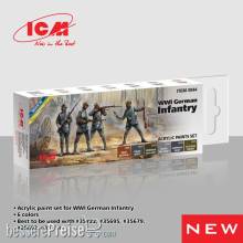 ICM 3044 - Acrylic paint set for WWI German infantry, 6x 12 ml