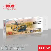 ICM 3049 - Acrylic paint set for Wehrmacht Afrika Korps, 6x 12 ml