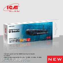 ICM 3053 - Acrylic Paint Set for WWII German U-boats, 6x 12 ml