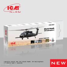 ICM 3067 - Acrylic Paint Set for Black Hawk. US helicopters, 6x 12 ml